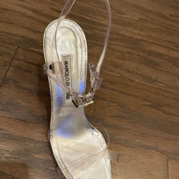 Manolo Blahnik clear strap heel - Picture 2 of 5